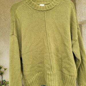 Knit green a new day sweater